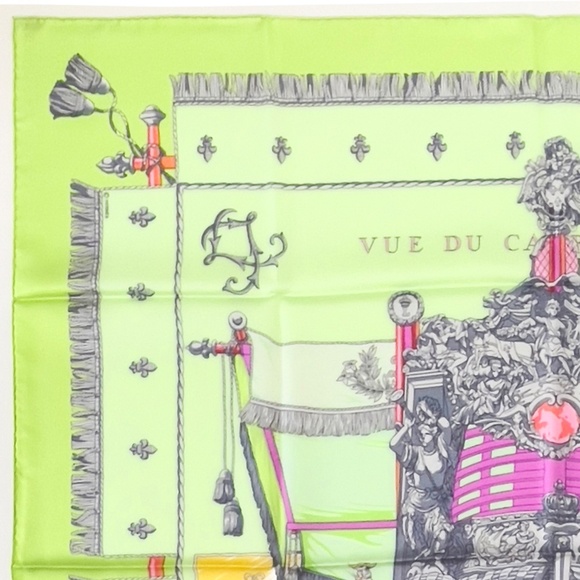 NWOT Hermes Scarf "Vue du Carrosse de la Galère -La Réale" 2 - Picture 5 of 8